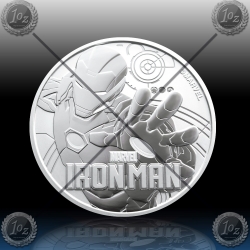 1oz TUVALU $1 (IRON MAN - MARVEL) 2018 *BU